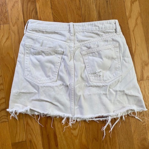 We The Free Cream Denim Skirt - Picture 4 of 4